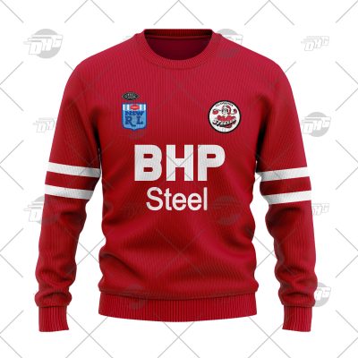 Personalized Illawarra Steelers 1987 ARL/NRL Vintage Retro Wool Ugly Sweater For Men Women - OldSchoolThings - Personalize Your Own New & Retro Sports Jerseys, Hoodies, T Shirts