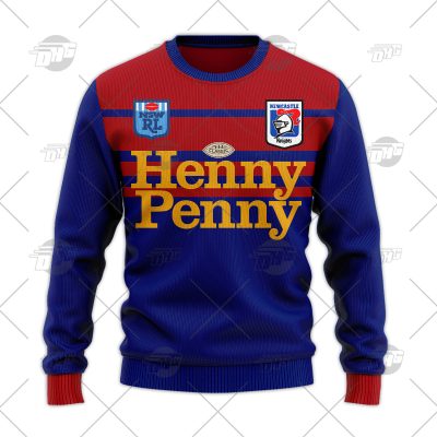 Personalized Newcastle Knights 1988 ARL/NRL Retro Heritage Vintage Wool Ugly Sweater For Men Women - OldSchoolThings - Personalize Your Own New & Retro Sports Jerseys, Hoodies, T Shirts