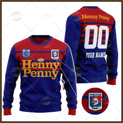 Personalized Newcastle Knights 1988 ARL/NRL Retro Heritage Vintage Wool Ugly Sweater For Men Women - OldSchoolThings - Personalize Your Own New & Retro Sports Jerseys, Hoodies, T Shirts