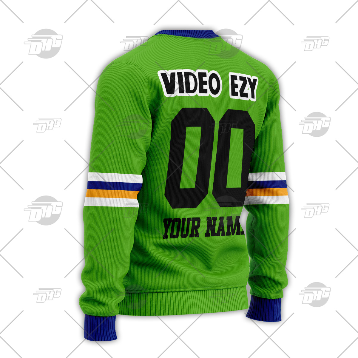 Personalized Canberra Raiders 1990 Video Ezy ARL/NRL Vintage Retro Heritage Wool Ugly Sweater For Men Women - OldSchoolThings - Personalize Your Own New & Retro Sports Jerseys, Hoodies, T Shirts