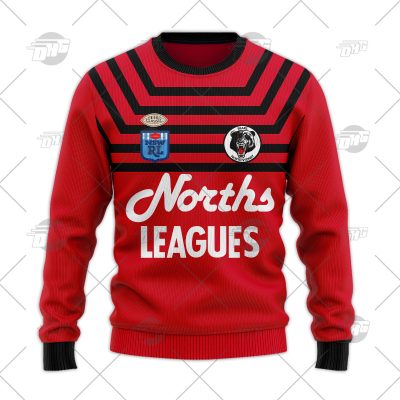 Personalized North Sydney Bears 1991 ARL/NRL Vintage Retro Wool Ugly Sweater For Men Women - OldSchoolThings - Personalize Your Own New & Retro Sports Jerseys, Hoodies, T Shirts