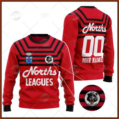 Personalized North Sydney Bears 1991 ARL/NRL Vintage Retro Wool Ugly Sweater For Men Women - OldSchoolThings - Personalize Your Own New & Retro Sports Jerseys, Hoodies, T Shirts