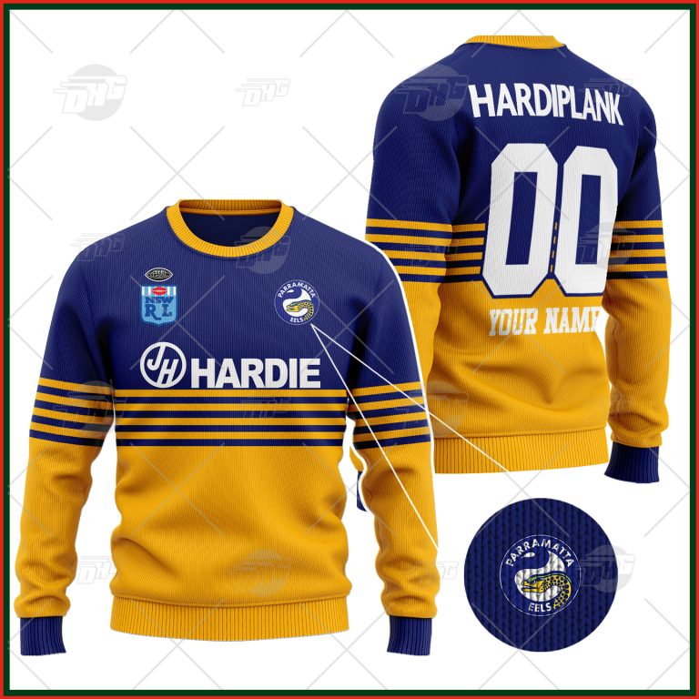 Personalized Parramatta Eels 1986 ARL/NRL Vintage Retro Wool Ugly Sweater For Men Women - OldSchoolThings - Personalize Your Own New & Retro Sports Jerseys, Hoodies, T Shirts