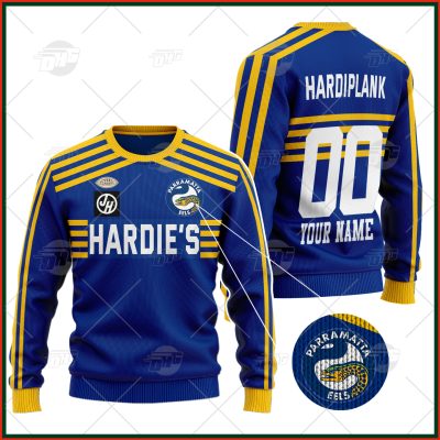Personalized Parramatta Eels 1982 ARL/NRL Vintage Retro Wool Ugly Sweater For Men Women - OldSchoolThings - Personalize Your Own New & Retro Sports Jerseys, Hoodies, T Shirts