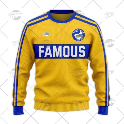 Personalized Parramatta Eels 1980 Famous ARL/NRL Vintage Retro Wool Ugly Sweater For Men Women - OldSchoolThings - Personalize Your Own New & Retro Sports Jerseys, Hoodies, T Shirts