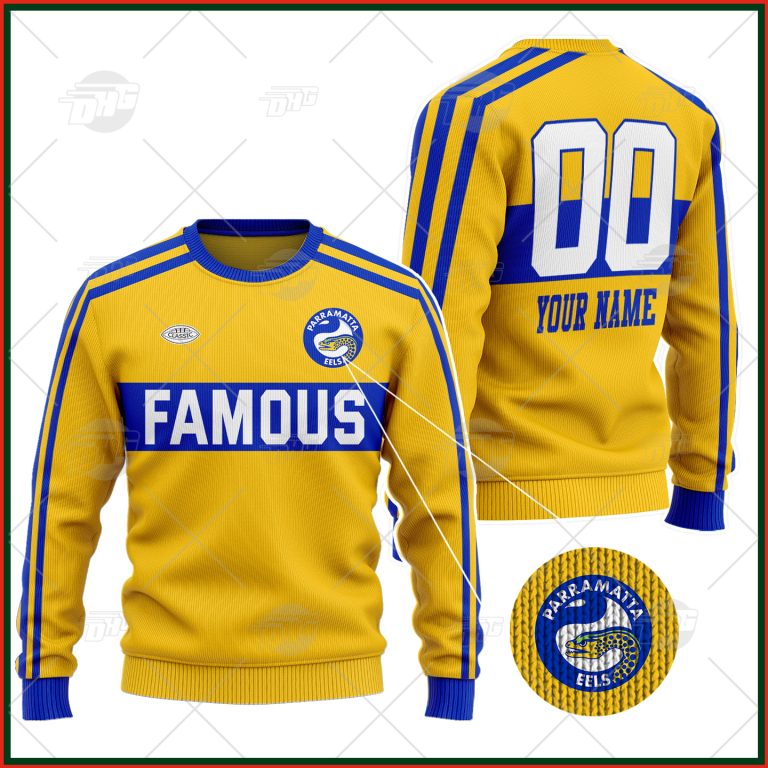 Personalized Parramatta Eels 1980 Famous ARL/NRL Vintage Retro Wool Ugly Sweater For Men Women - OldSchoolThings - Personalize Your Own New & Retro Sports Jerseys, Hoodies, T Shirts