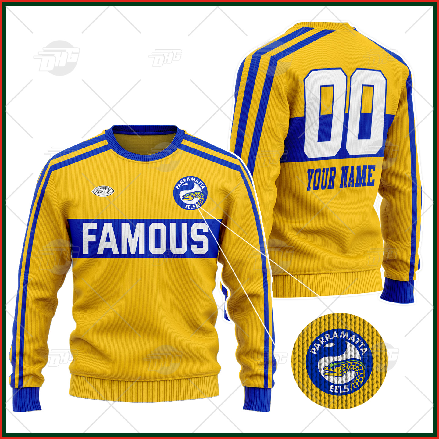 Personalized Parramatta Eels 1980 Famous ARL/NRL Vintage Retro Wool Ugly Sweater For Men Women - OldSchoolThings - Personalize Your Own New & Retro Sports Jerseys, Hoodies, T Shirts Personalized Parramatta Eels 1980 Famous ARL/NRL Vintage Retro Wool Ugly Sweater For Men Women - OldSchoolThings - Personalize Your Own New & Retro Sports Jerseys, Hoodies, T Shirts