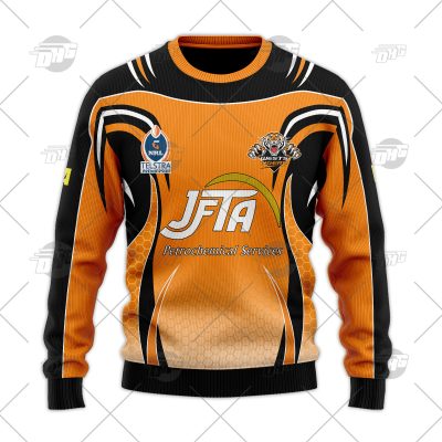 Personalized Vintage NRL Wests Tigers Wool Ugly Sweater For Men Women - OldSchoolThings - Personalize Your Own New & Retro Sports Jerseys, Hoodies, T Shirts