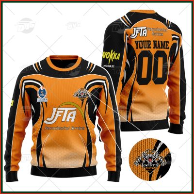 Personalized Vintage NRL Wests Tigers Wool Ugly Sweater For Men Women - OldSchoolThings - Personalize Your Own New & Retro Sports Jerseys, Hoodies, T Shirts