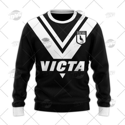 Personalized Western Suburbs Magpies 1978 ARL/NRL Vintage Retro Wool Ugly Sweater For Men Women - OldSchoolThings - Personalize Your Own New & Retro Sports Jerseys, Hoodies, T Shirts