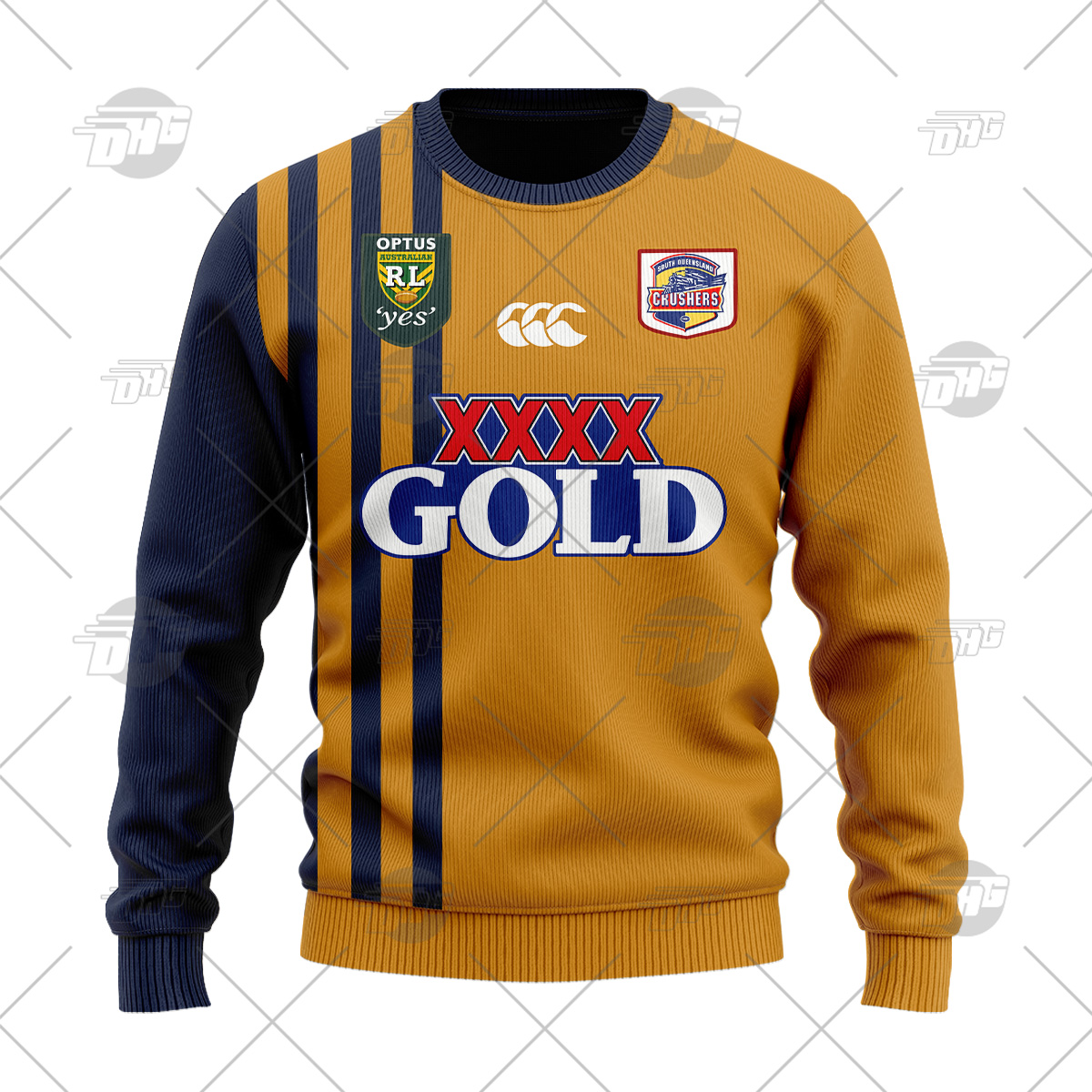 Personalized 1995 South Queensland Crushers Jerseys Rugby League Wool Ugly Sweater For Men Women - OldSchoolThings - Personalize Your Own New & Retro Sports Jerseys, Hoodies, T Shirts