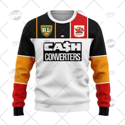 Personalized Western Reds Rugby League Wool Ugly Sweater For Men Women - OldSchoolThings - Personalize Your Own New & Retro Sports Jerseys, Hoodies, T Shirts