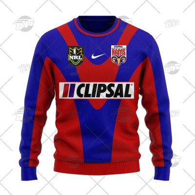 Personalized Adelaide Rams 1998 Vintage NRL Wool Ugly Sweater For Men Women - OldSchoolThings - Personalize Your Own New & Retro Sports Jerseys, Hoodies, T Shirts