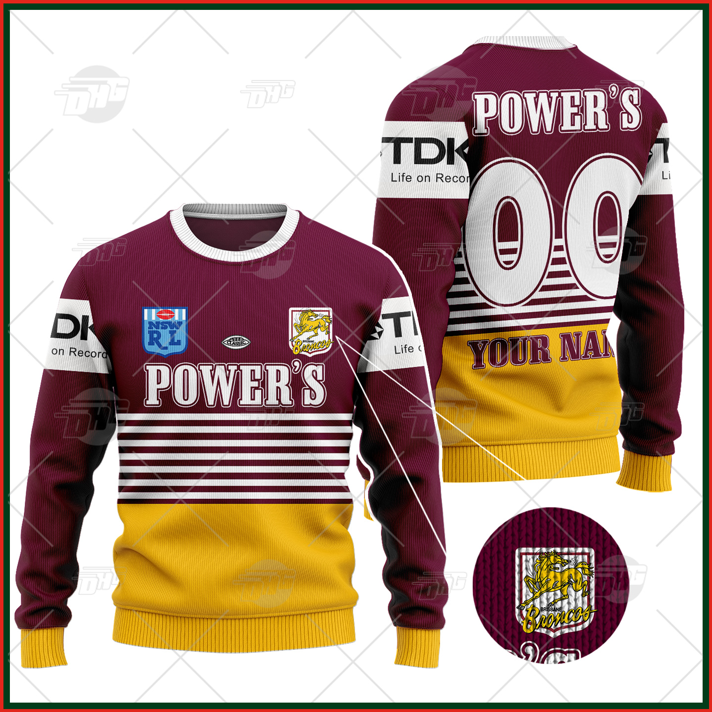 Personalize BRISBANE BRONCOS NRL 1992 RETRO Wool Ugly Sweater - OldSchoolThings - Personalize Your Own New & Retro Sports Jerseys, Hoodies, T Shirts Personalize BRISBANE BRONCOS NRL 1992 RETRO Wool Ugly Sweater - OldSchoolThings - Personalize Your Own New & Retro Sports Jerseys, Hoodies, T Shirts