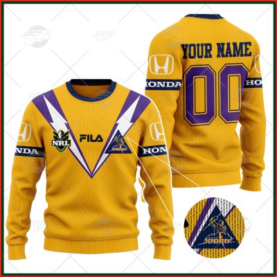 Personalized Vintage NRL Melbourne Storm 1999 Away Wool Ugly Sweater For Men Women - OldSchoolThings - Personalize Your Own New & Retro Sports Jerseys, Hoodies, T Shirts