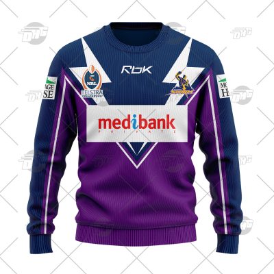 Personalized Vintage NRL Melbourne Storm 2007 Home Wool Ugly Sweater For Men Women - OldSchoolThings - Personalize Your Own New & Retro Sports Jerseys, Hoodies, T Shirts