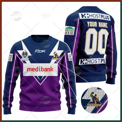 Personalized Vintage NRL Melbourne Storm 2007 Home Wool Ugly Sweater For Men Women - OldSchoolThings - Personalize Your Own New & Retro Sports Jerseys, Hoodies, T Shirts