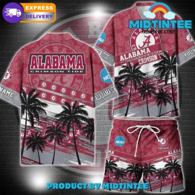 Alabama Crimson Tide NCAA Pattern Personalized Hawaiian Set