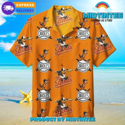 Baltimore Orioles MLB Team Orange Hawaiian Shirt