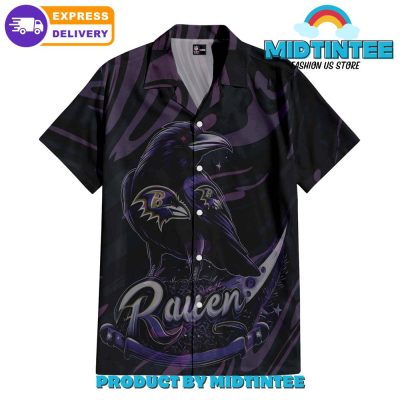 Baltimore Ravens Avian Elegance Hawaiian Shirt And Short