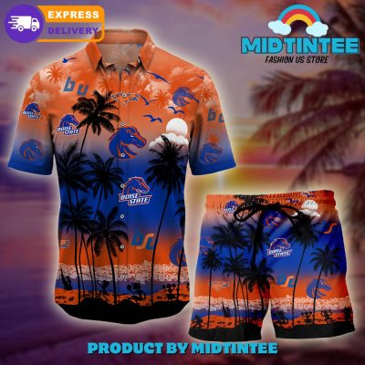 Boise State Broncos Logo Combo Hawaiian Shirt, Shorts
