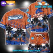 Boise State Broncos Ncaa Pattern Personalized Hawaiian Set - demo10