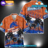 Boise State Broncos Ncaa Pattern Personalized Hawaiian Set - demo10