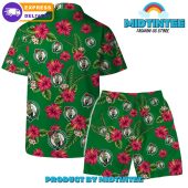 Boston Celtics Team Hawaiian Set Floral Pattern - demo10