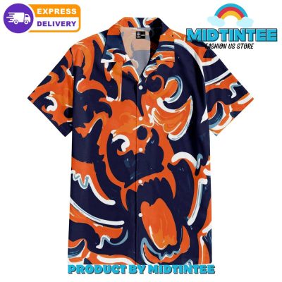 Chicago Bears Oil Painting Art Print Hawaiian Shirt And Short