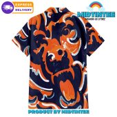 Chicago Bears Oil Painting Art Print Hawaiian Shirt And Short - demo10