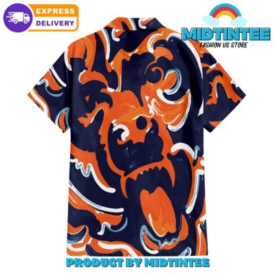 Chicago Bears Oil Painting Art Print Hawaiian Shirt And Short
