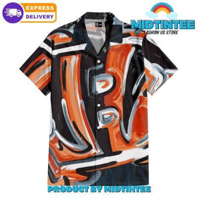 Cincinnati Bengals Oil Painting Art Print Hawaiian Shirt And Short