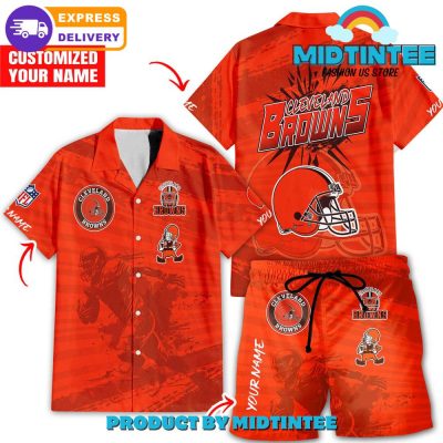 Cleveland Browns Personalized Combo Hawaiian Shirt And Short