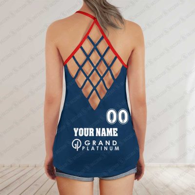 Sydney Roosters jersey Women's Criss Cross Tanktop ? Bold & Sporty