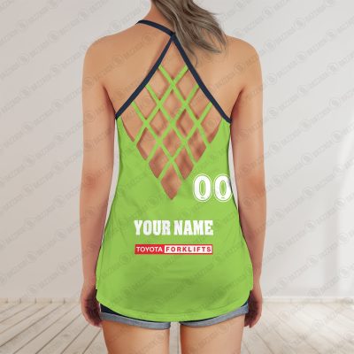 Canberra Raiders jersey Women's Criss Cross Tanktop ? Bold & Sporty