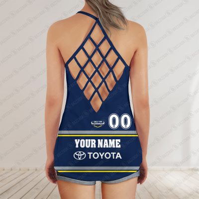 North Queensland Cowboys jersey Women's Criss Cross Tanktop ? Bold & Sporty
