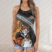 Wests Tigers 2025 Women's Criss Cross Tanktop ? Bold & Sporty