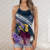 Melbourne Storm 2025 Women's Criss Cross Tanktop ? Bold & Sporty