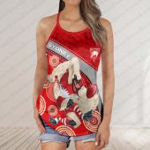 Sydney Swans Women's Criss Cross Tanktop ? Bold & Sporty