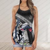 Collingwood Magpies Women's Criss Cross Tanktop ? Bold & Sporty