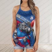 Western Bulldogs Women's Criss Cross Tanktop ? Bold & Sporty