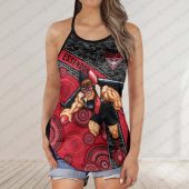 Essendon Bombers Women's Criss Cross Tanktop ? Bold & Sporty