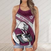 Manly Warringah Sea Eagles 2025 Women's Criss Cross Tanktop ? Bold & Sporty