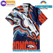 Denver Broncos Oil Painting Art Print Hawaiian Shirt And Short - demo10