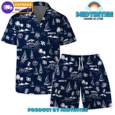 Denver Nuggets Team Beach Vibes Pattern Combo Hawaiian Set