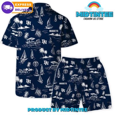 Denver Nuggets Team Beach Vibes Pattern Combo Hawaiian Set