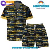 Denver Nuggets Team Pattern Vintage Combo Hawaiian Set - demo10