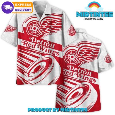 Detroit Red Wings National Hockey League Hawaiian Shirt