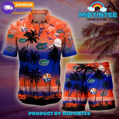Florida Gators Logo Combo Hawaiian Shirt, Shorts