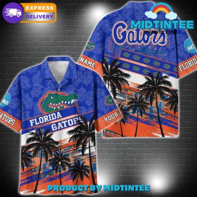 Florida Gators NCAA Pattern Personalized Hawaiian Set